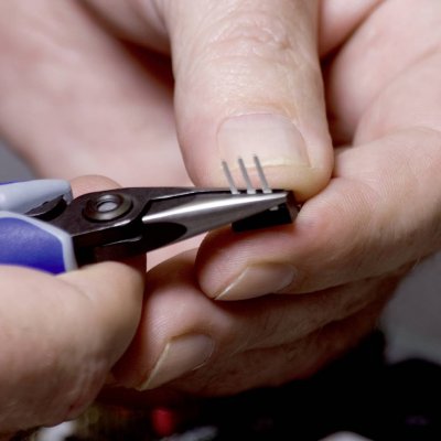 KNIPEX Pince De Pr&eacute;hension De - Becs Demi-ronds - 130mm - Bi-mati&egrave;re
