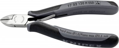 KNIPEX Pince &Eacute;lectronique Tranchants Au Carbure Rapport&eacute;s 120mm - Esd