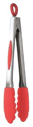 MASTRAD Pince en acier et silicone rouge -  - Rouge - Inox