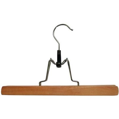 MANUTAN Pince en bois verni pour pantalon L : 25 cm