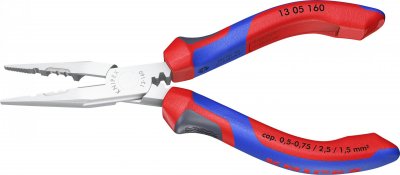 KNIPEX Pince Multifonctions &Eacute;lectricien - Gainage Bi-mati&egrave;re - Chrom&eacute;e