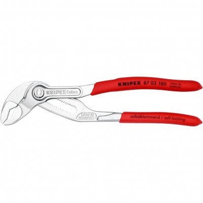 KNIPEX Pince Multiprise Cobra&reg; 180mm - Gainage Pvc - Chrom&eacute;e - Capacit&eacute; 36mm