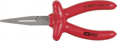 KS TOOLS Pince plate &agrave; bec long 1000V, 160mm - 