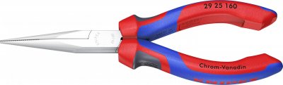 KNIPEX Pince Pour T&eacute;l&eacute;phone &Agrave; Becs Demi-ronds - 160mm - Bi-mati&egrave;re - Chrom&eacute;e