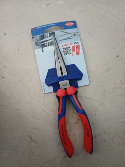 KNIPEX Pince T&eacute;l&eacute;phone Coupante - Bec Droit / Poign&eacute;es Gain&eacute;es Bi-mati&egrave;re