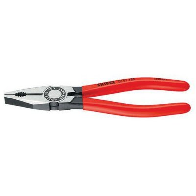 KNIPEX Pince Universelle 250mm Avec Tranchant - Gainage Pvc - T&ecirc;te Polie