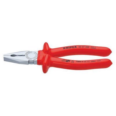 KNIPEX Pince universelle Longueur 180 mm isol&eacute;e par immersion vde 60 hrc
