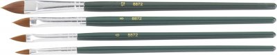 GENERIQUE Pinceau de r&eacute;paration ZAHN Pinsel E10710-09 Synth&eacute;tique 4 pi&egrave;ces