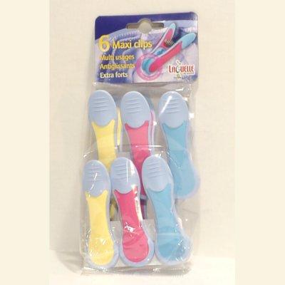 MANUTAN Pinces &agrave; linge Maxi clips (sachet de 6) *