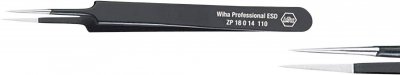 WIHA Pincette de pr&eacute;cision Professional esd Type 5 110 mm (32334) - 