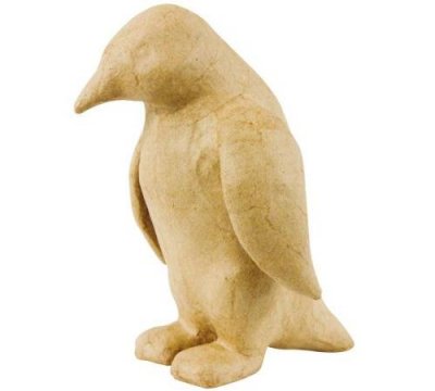 DECOPATCH Pingouin en papier m&acirc;ch&eacute; 20 cm - D&eacute;copatch - couleur variant