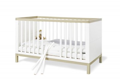 PINOLINO  Lit &agrave; barreaux Light bois 70x140 cm