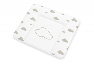 PINOLINO  Matelas &agrave; langer Komfort plastique design W&ouml;lkchen gris