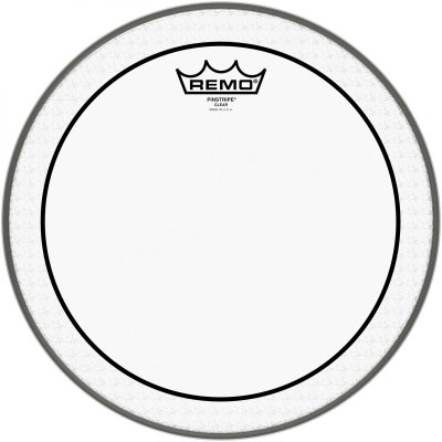 REMO Pinstripe transparent 12'' - Peau Tom et caisse claire