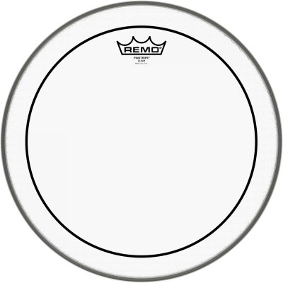 REMO Pinstripe transparent 14'' - Peau Tom, Tom Basse, caisse claire