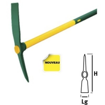 LEBORGNE Pioche Duopro Douille Ovale 2,5 Kg Fiskars  - 051246