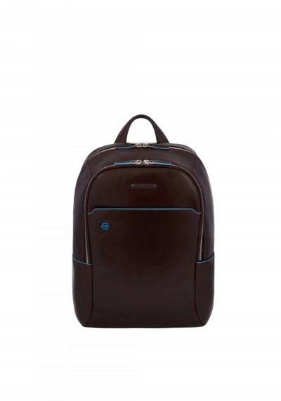 PIQUADRO  Sac &agrave; dos 'Blue Square' bleu clair / marron ch&acirc;taigne