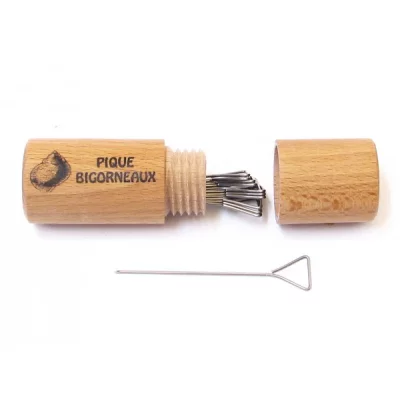 ROGER ORFEVRE Pique &agrave; bigorneaux + fourreau bois - lot de 12