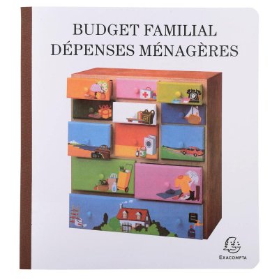 EXACOMPTA Piq&ucirc;re budget d&eacute;penses m&eacute;nag&egrave;res  - 25 x 27 cm - 56 pages