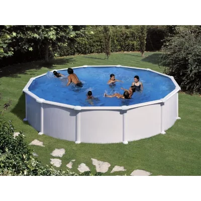 GRE Piscine acier blanc Atlantis ronde 5,70 x 1,32 m - Gr&eacute;