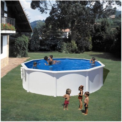 GRE Piscine acier blanc Bora Bora ronde 3,20 x 1,22 m - Gr&eacute;