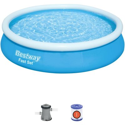BESTWAY Piscine autoportante ronde ""Fast set Pools"" - &Oslash; 3.66 x 0.76 m
