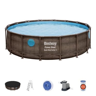 BESTWAY Piscine  POWER STEEL SWIM VISTA &Oslash;488x122cm