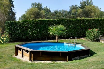 SUNBAY Piscine bois violette 2 &oslash; 5,00 x 1,27 m - 