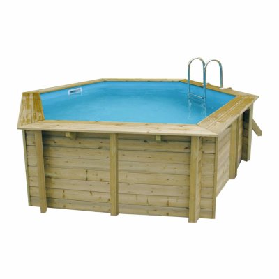 HTTPS: OUTIROR.COM IMG P 7 5 4 2 7542.JPG Piscine en bois Azura diam 410 x 120 cm + b&acirc;che &eacute;t&eacute;
