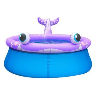  Piscine enfant jet d'eau baleine joyeuse 175 X H62cm