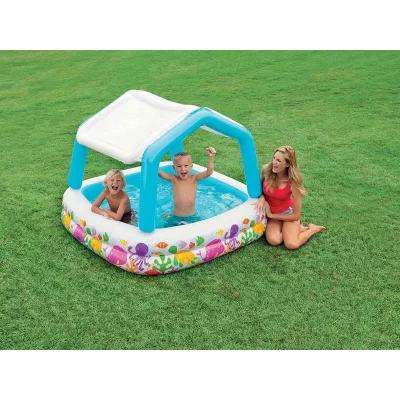 INTEX Piscine gonflable Aqua avec pare-soleil - 