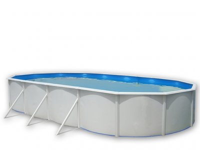 TOI Piscine hors sol acier  - Mallorca - 730 x 366 x 120 cm - Ovale
