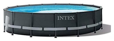 INTEX Piscine  26326 Ultra Frame hors sol 488 x 122 cm ronde