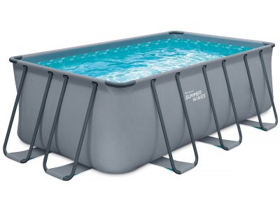 HABITAT ET JARDIN Piscine tubulaire - 4,01 x 2,01 x 1,22 m - sans filtration