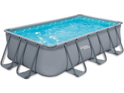 HABITAT ET JARDIN Piscine tubulaire LUDO 3 - 5.49 x 2.74 x 1.32 m - filtre sable