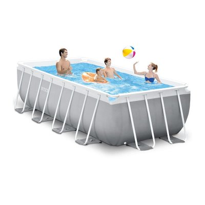 INTEX Piscine tubulaire rectangle prism frame 4.00 x 2.00 x 1.22 m 