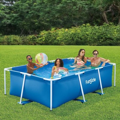 FUNSICLE Piscine tubulaire rectangulaire  2,60 m x 1,60 m x 0,66 m