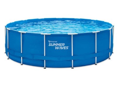 SUMMER WAVES Piscine tubulaire ronde active frame pool 4,57 x 1,22 m - 