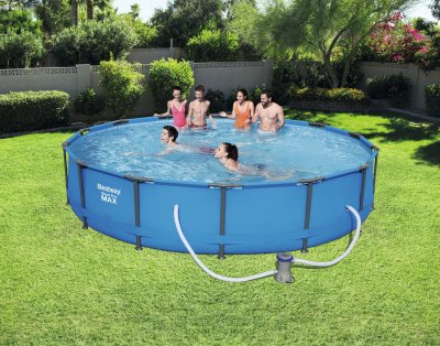 BESTWAY Piscine tubulaire ronde steel pro max &Oslash;4.27 x h.0.84 m 