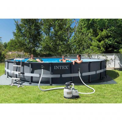 INTEX Piscine tubulaire ultra frame xtr  &Oslash; 6.10 x 1.22 m 