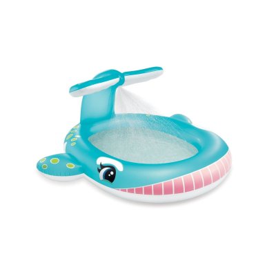 INTEX Piscinette fontaine baleine - L 2,01 x l 1,96 x H 0,91 m - 
