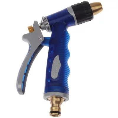 YONIS Pistolet Arrosage Multifonction Jardin Ext&eacute;rieur Haute Pression Cuivre Bleu