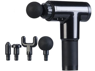 NEWGEN MEDICALS Pistolet de massage sans fil avec 4 embouts et 6 niveaux d&rsquo;intensit&eacute;