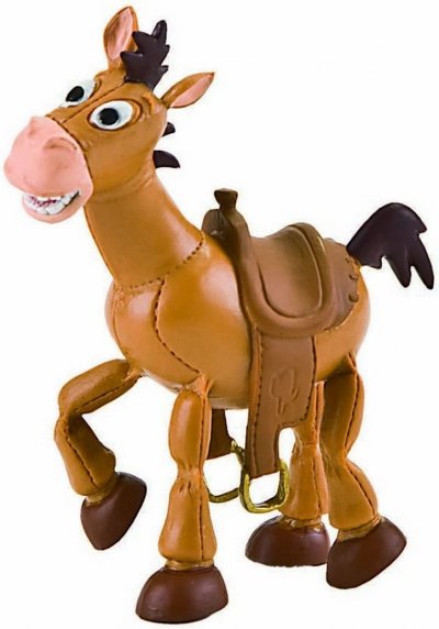 BULLYLAND Pixar Disney - Toy Story 3 - Figurine cheval Pile-Poil 10 cm