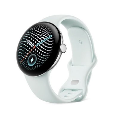 GOOGLE Pixel Watch 5 45 mm 4G Argent avec bracelet sport caoutchouc Gris et Vert