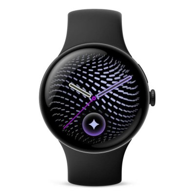 GOOGLE Pixel Watch 5 45 mm Bluetooth Noir Mat avec bracelet sport caoutchouc Noir Volcanique