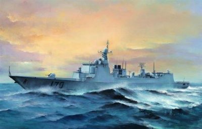  Pla Navy Type 052c Ddg-170 Lanzhou - 1:350e - Trumpeter