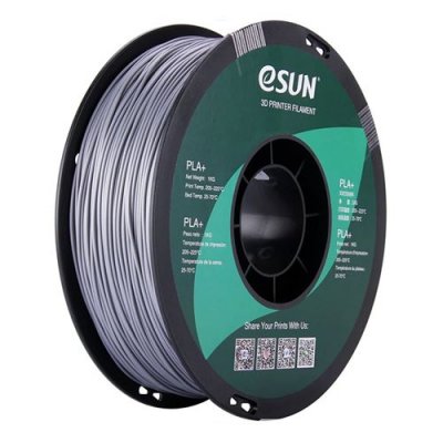 UNISEX PLA+ Rouleau Filament pour imprimante 3D - eSun - 1.75mm - Silver 1kg