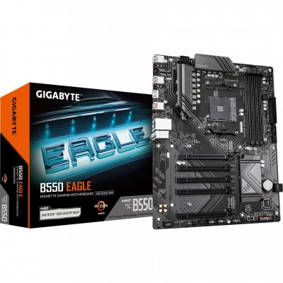 GIGABYTE Placa Base B550 ATX AM4 B550 EAGLE DDR4 128GB PCIe 4.0 USB 3.2 RAID