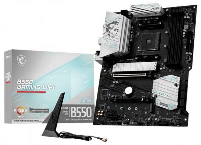 MSI Placa Base  B550 GAMING WIFI B550 AM4 DDR4 ATX WiFi M.2 PCIe 4.0